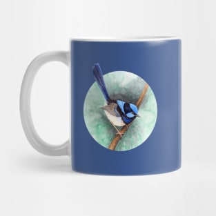 Superb Blue Fairy-Wren by Nadya Neklioudova Mug